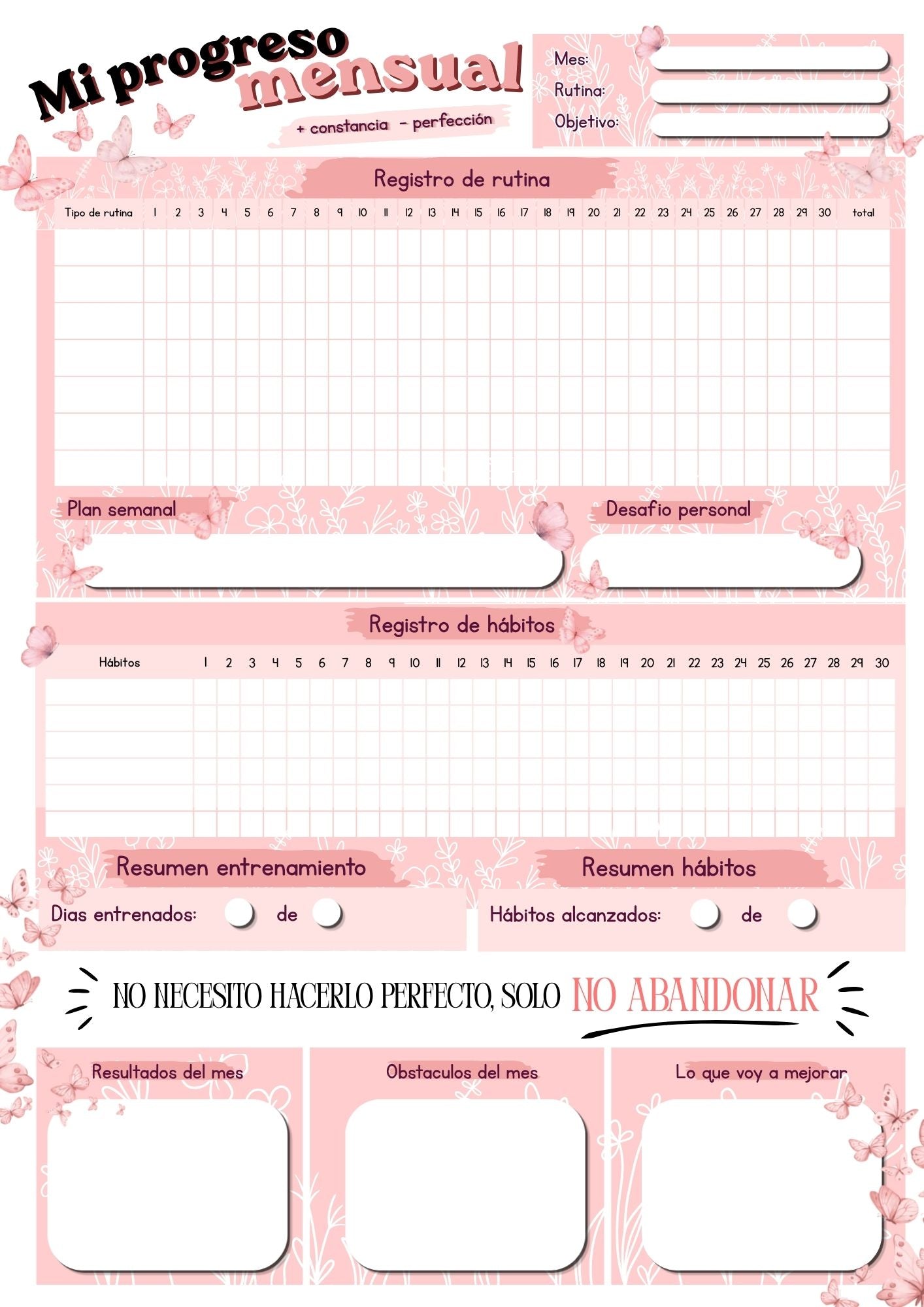 Planilla MI PROGRESO MENSUAL